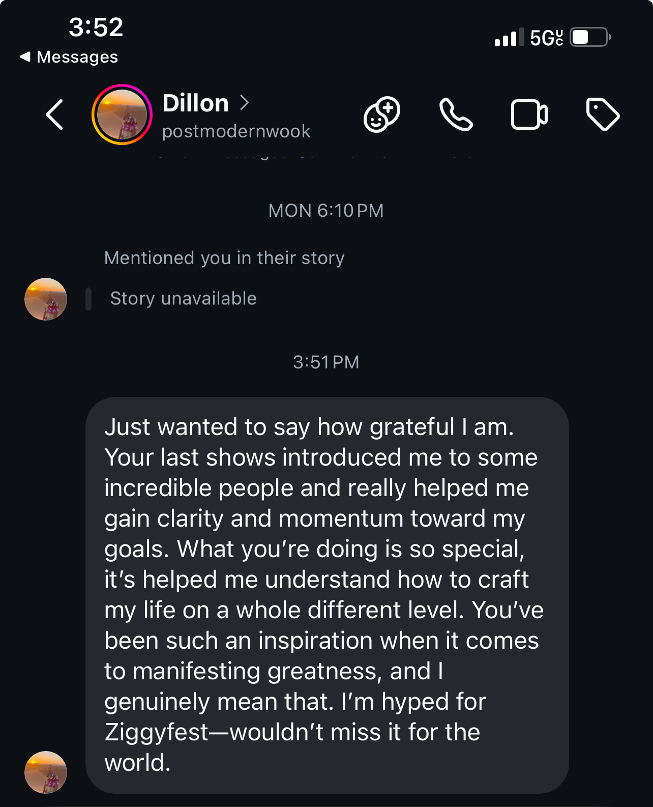 Dillon deep testimonial