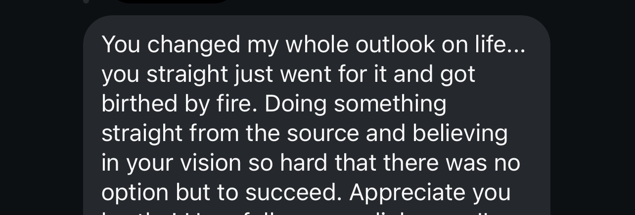 Life changing testimonial